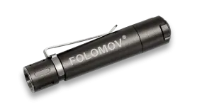 Folomov EDC C1 400 Lumens LED Flashlight Micro-USB Rechargeable 10440 Battery