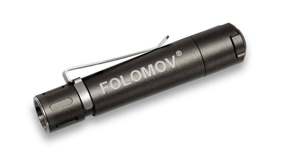 Folomov EDC C1 400 Lumens LED Flashlight Micro-USB Rechargeable 10440 Battery