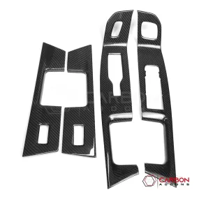 Ford F150 2021-Up Window Switch Trim Hard Carbon Fiber Cover