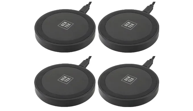 GenTek Wireless Charging Pad for Smartphones (1 to 4 Packs) - Ships Same/Next Day!