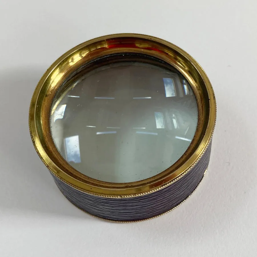 Georgian Cased Desk Magnifier or Map Magnifier