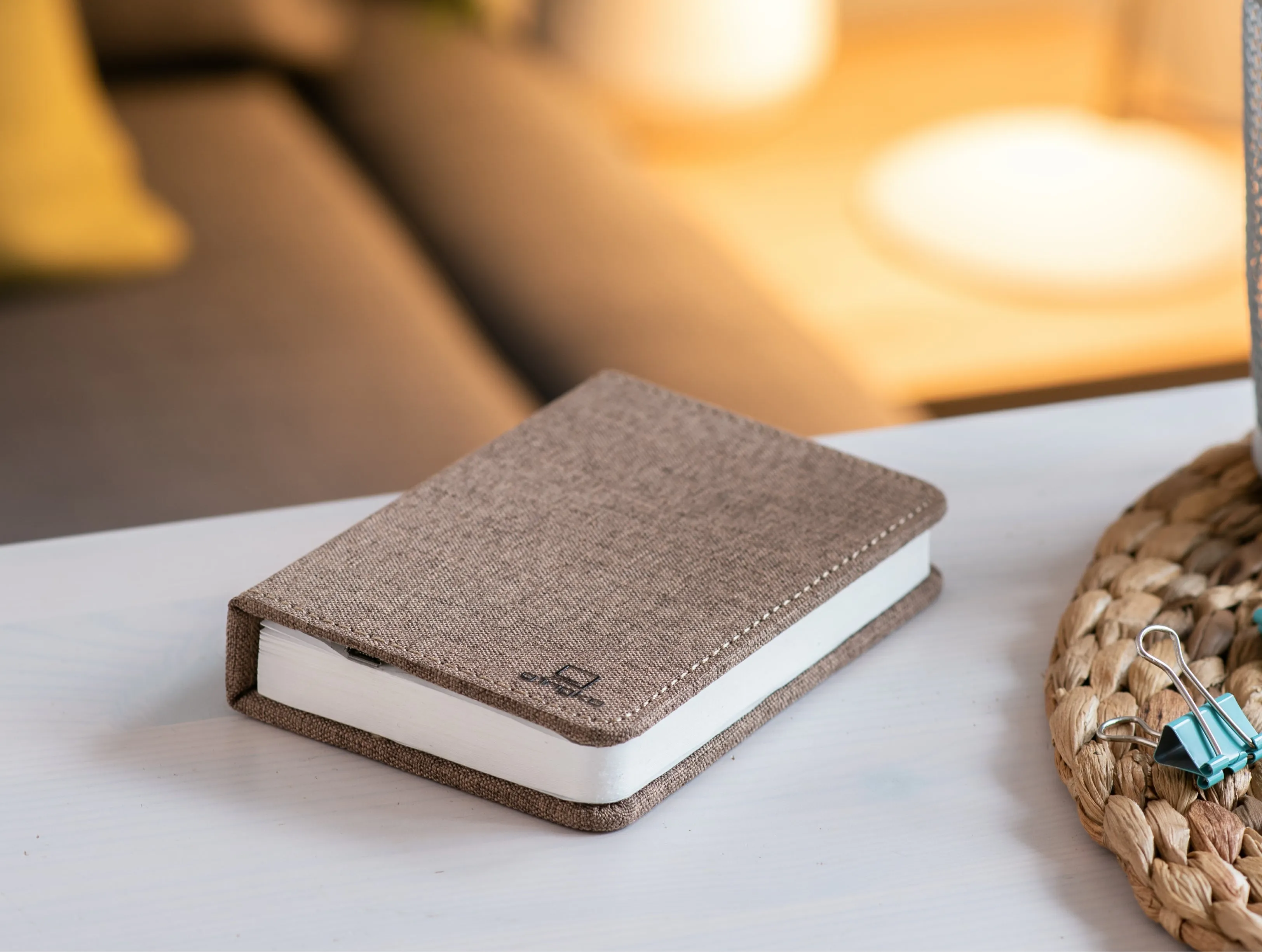 Ging-Ko Mini Fabric Smart Book Light - Coffee Brown