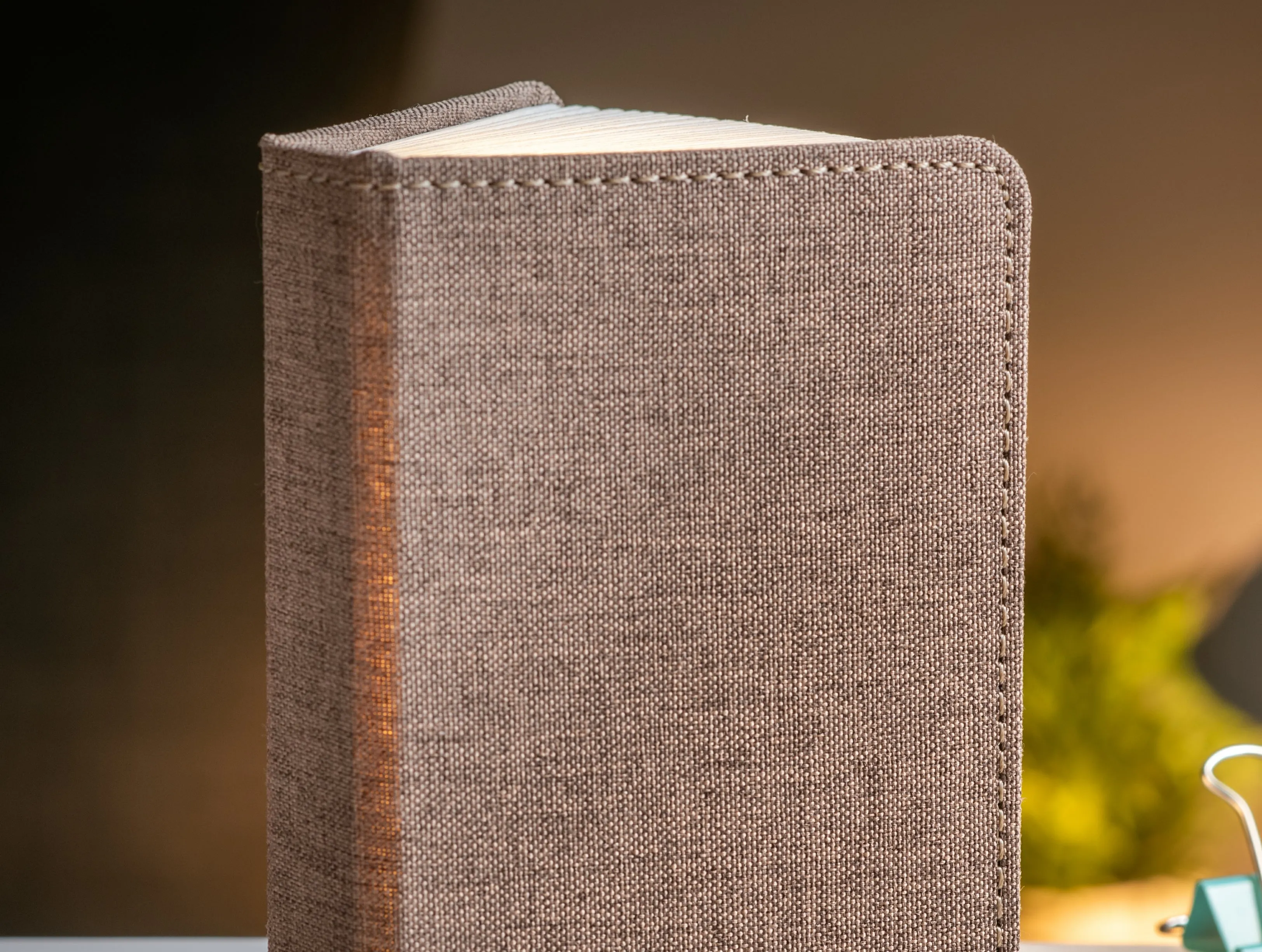 Ging-Ko Mini Fabric Smart Book Light - Coffee Brown