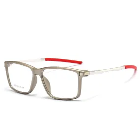 Gmei Men's TR 90 Square Aluminum Magnesium Sport Frame Eyeglasses 5851