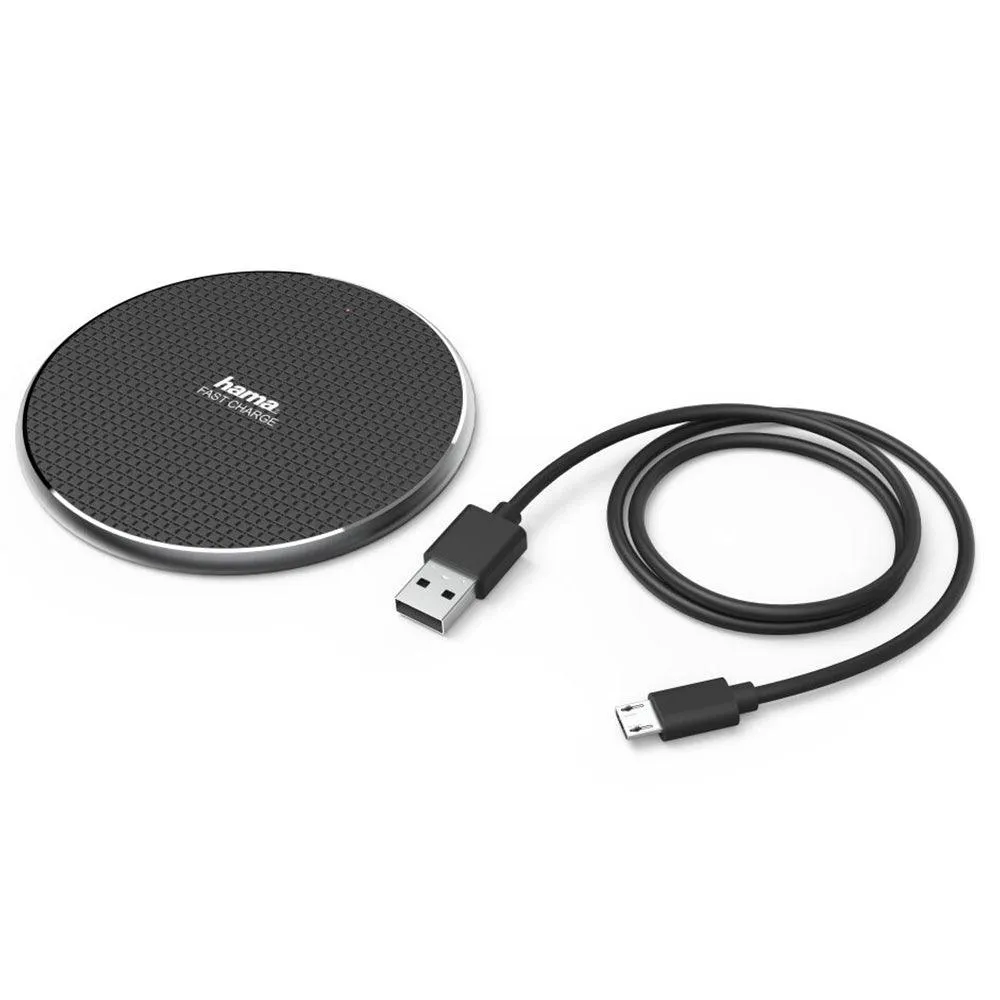 Hama QI-FC10 10W Wireless Charger - Black | 431752