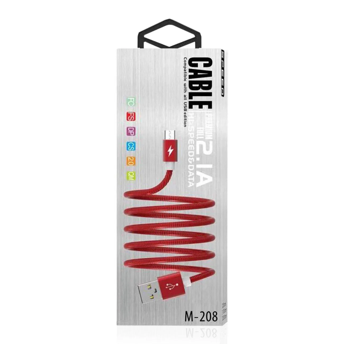 High Speed Micro Data Cable In Red