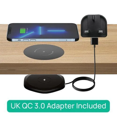 Invisible Wireless Charger 30mm Under Table QI Charger Furniture Desk