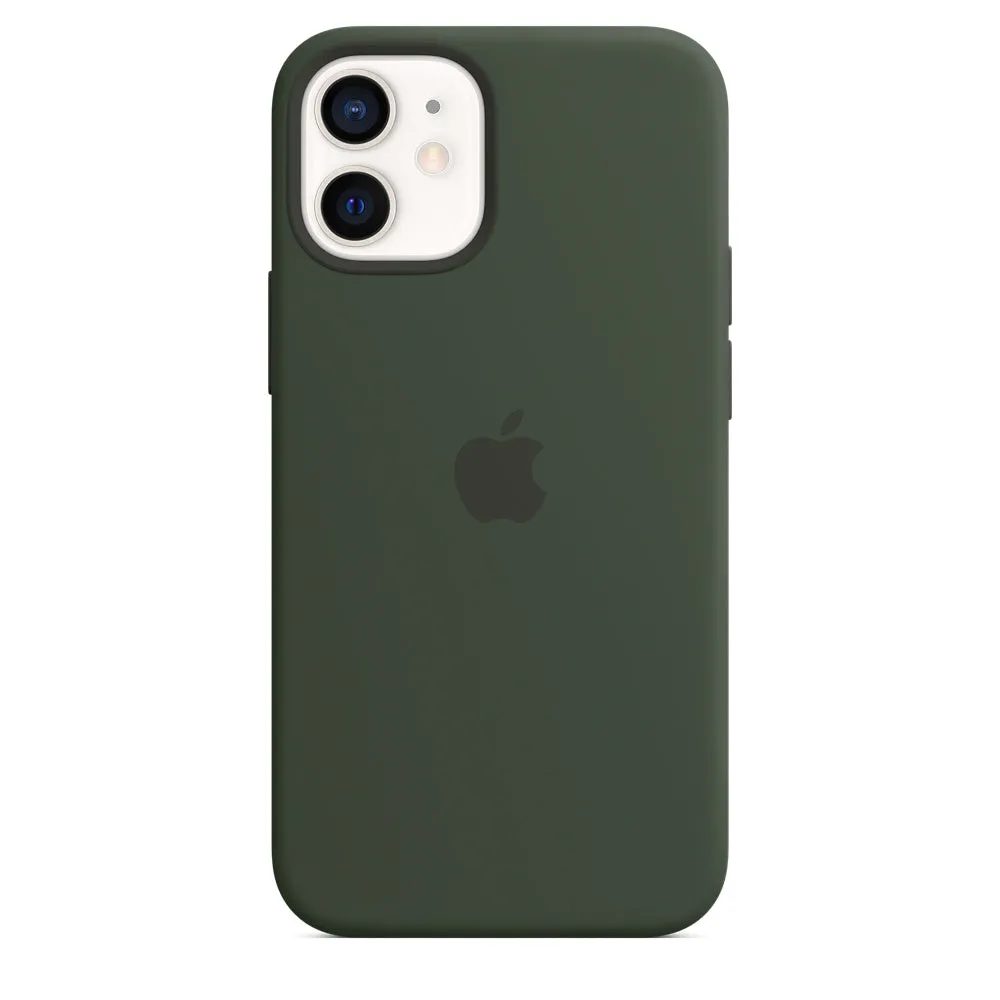 iPhone 12 mini Silicone Case with MagSafe - Cypress Green