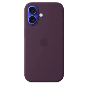 iPhone 16 Silicone Case with MagSafe - Plum