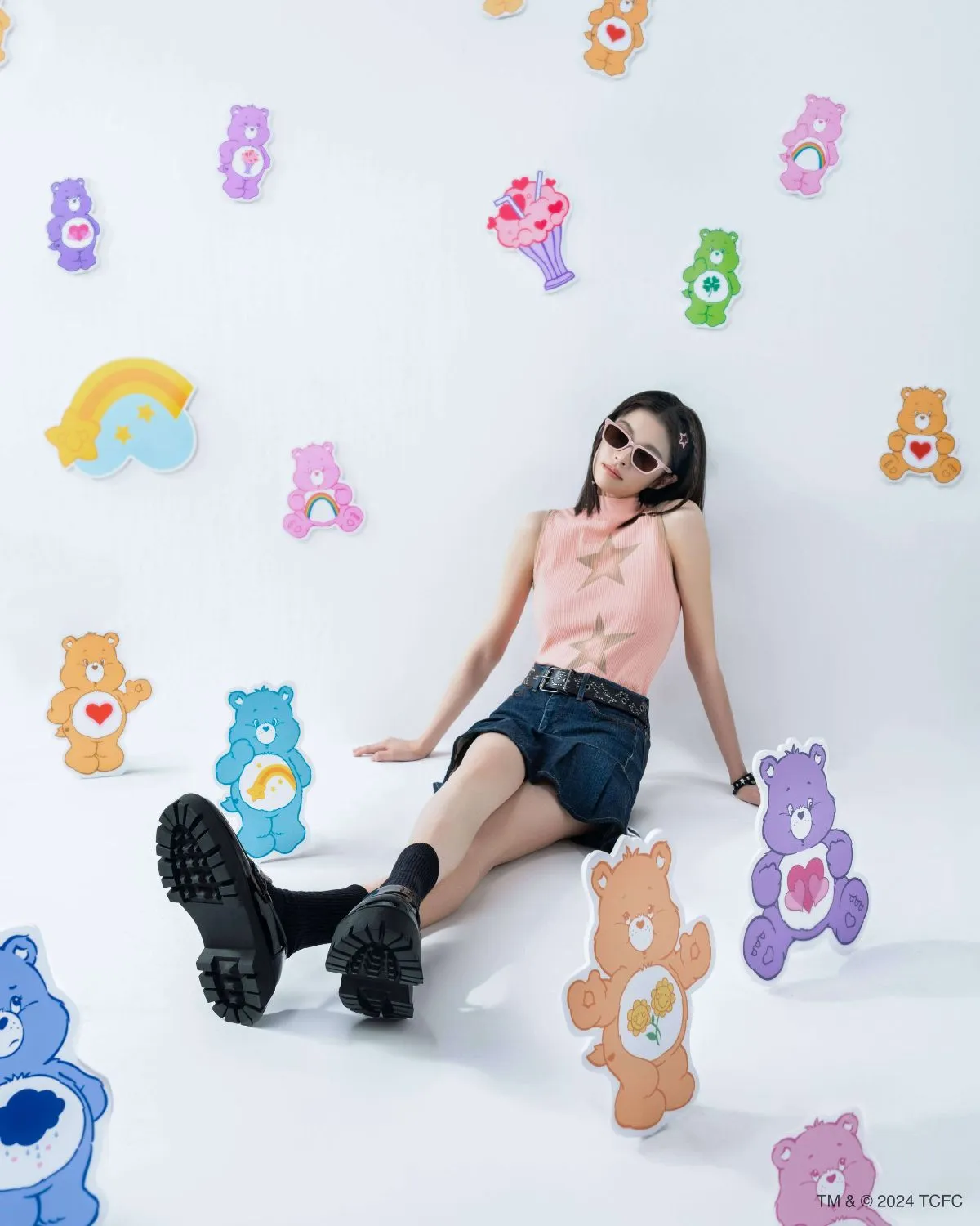 JS x Care Bears JS20071 - Rectangular Acetate Sunglasses