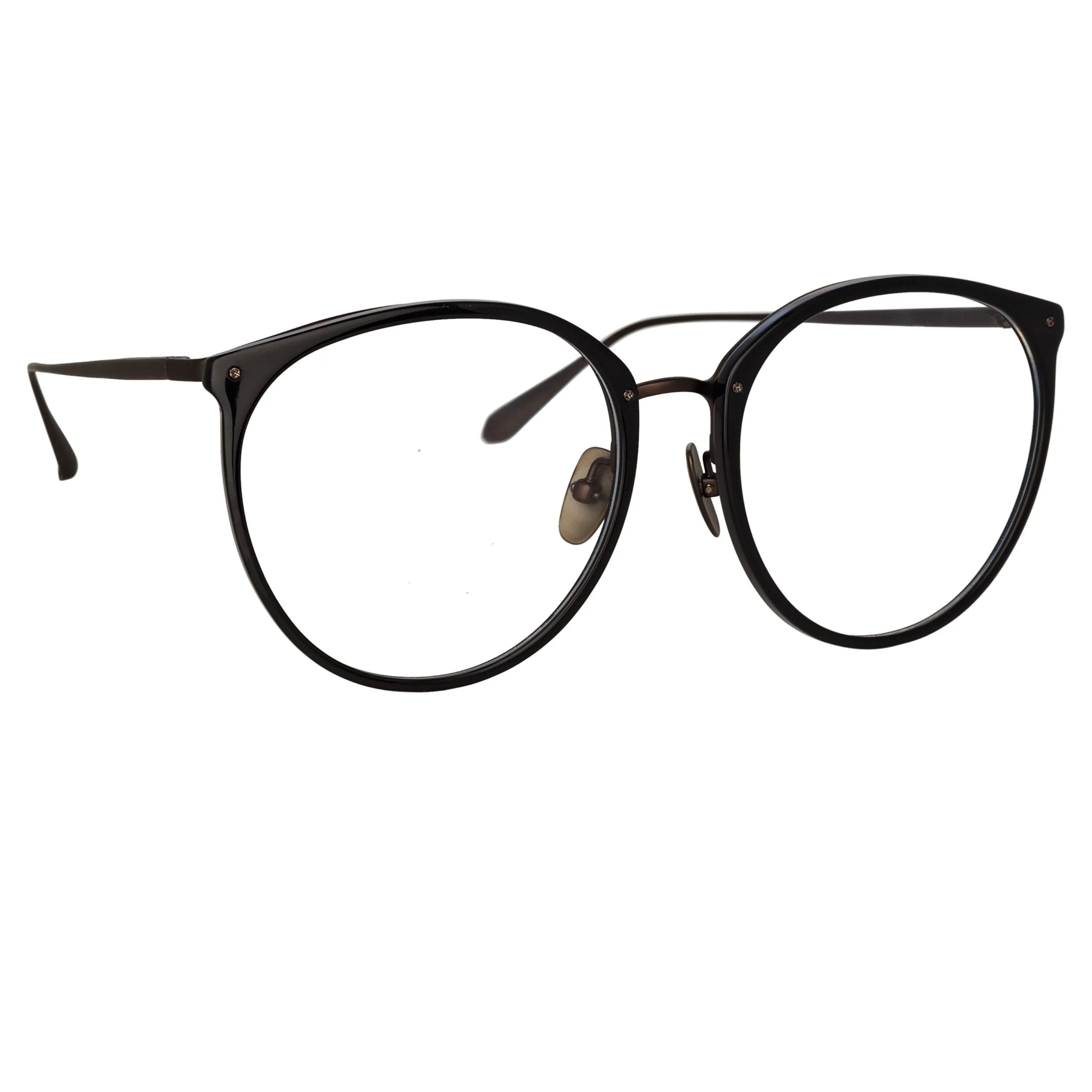 Kings Oval Optical Frame in Matt Black