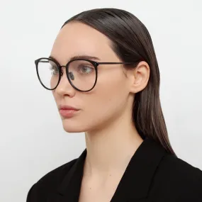 Kings Oval Optical Frame in Matt Black