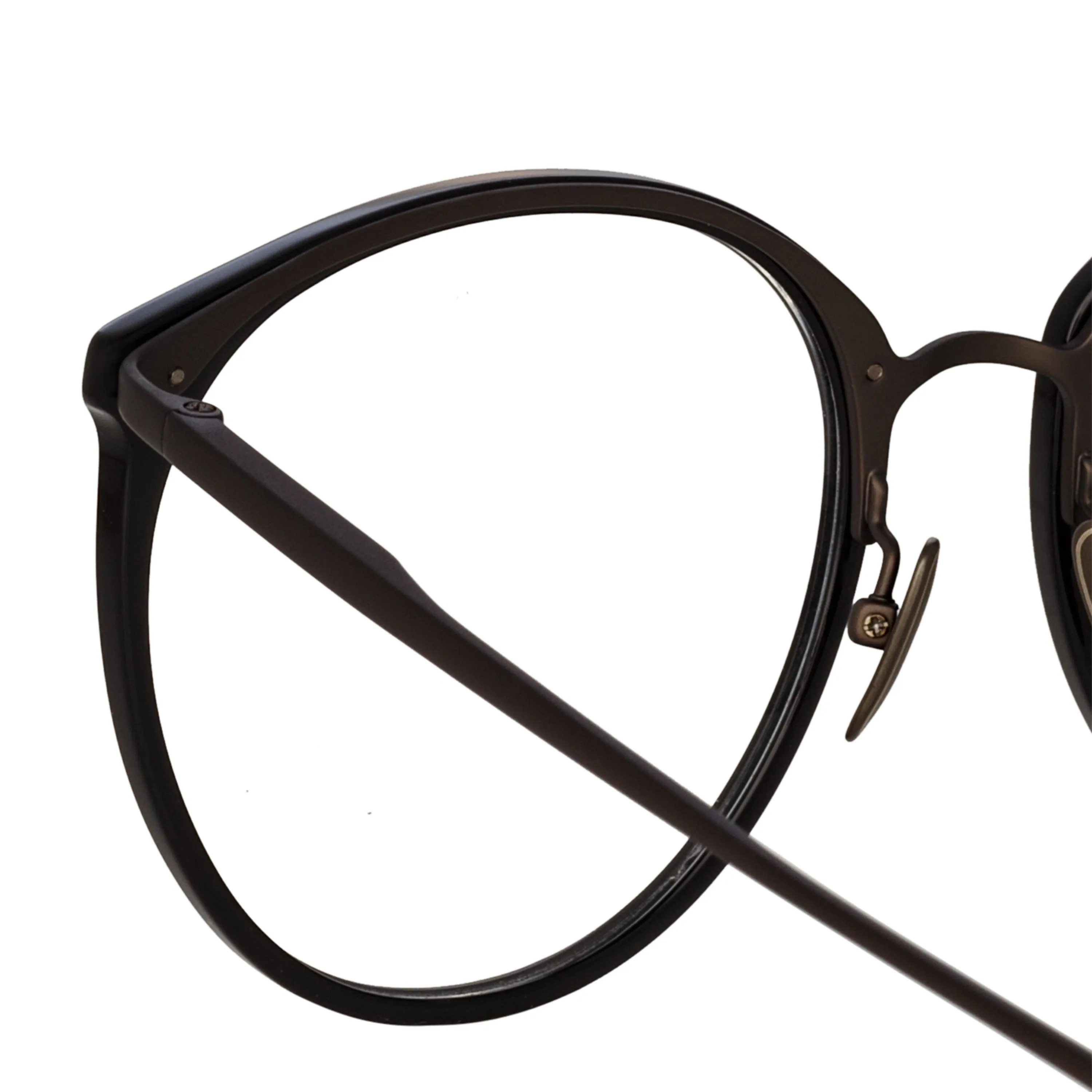 Kings Oval Optical Frame in Matt Black