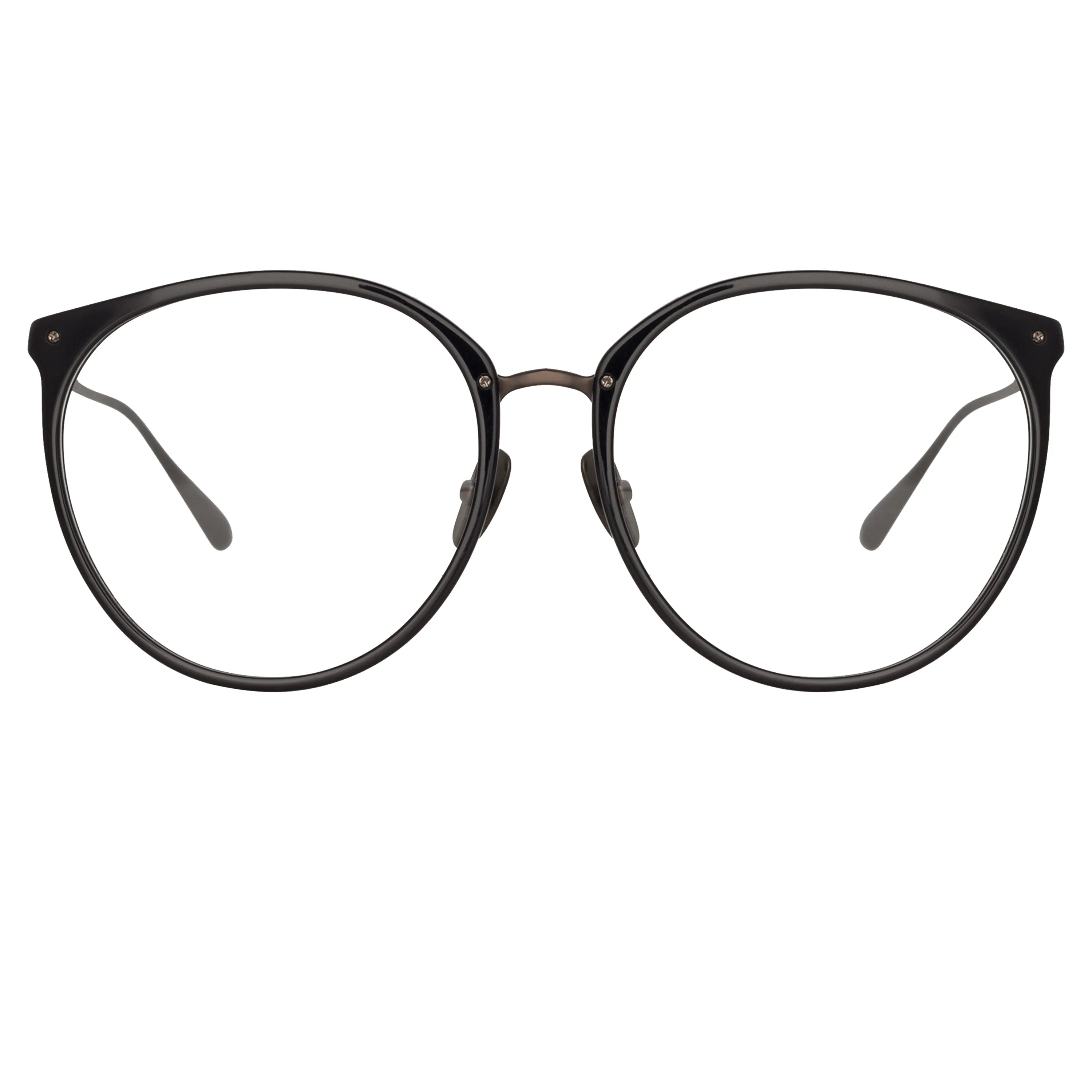 Kings Oval Optical Frame in Matt Black