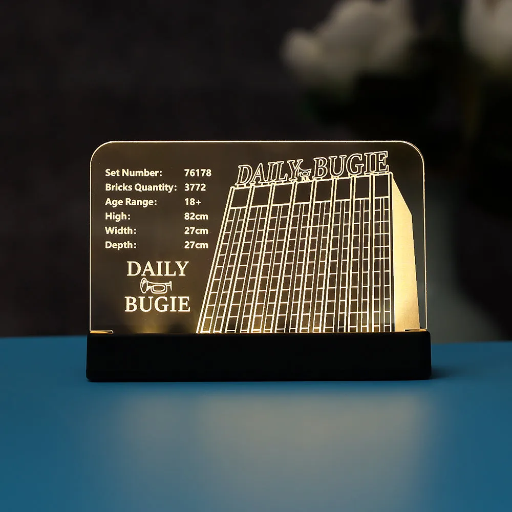 LED Light Acrylic Nameplate for Daily Bugle #76178