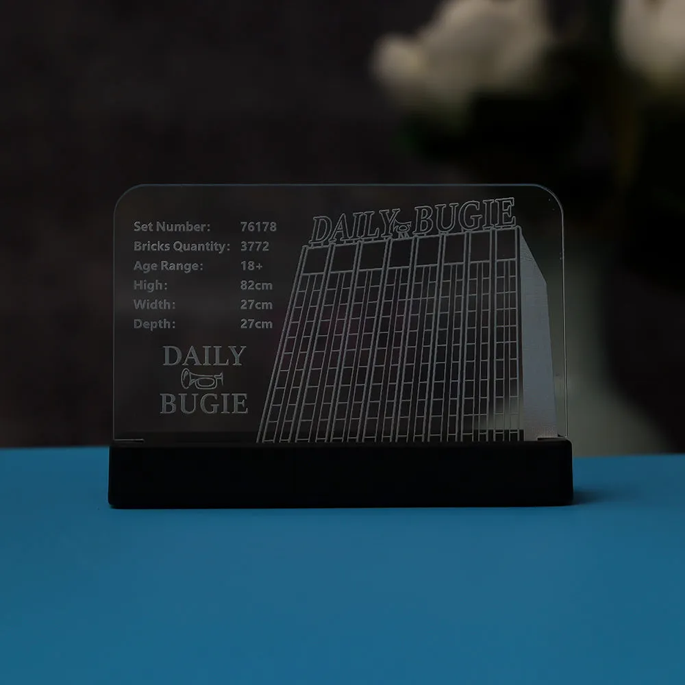 LED Light Acrylic Nameplate for Daily Bugle #76178