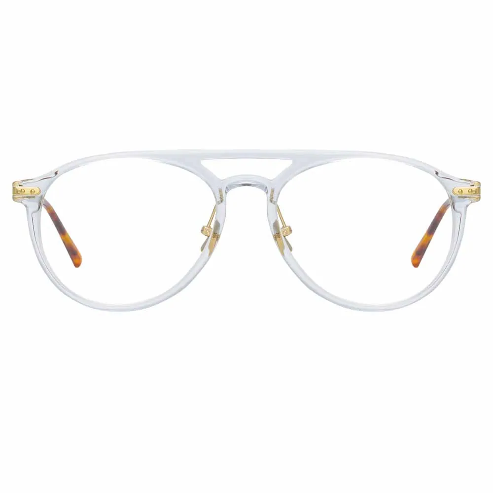 Linda Farrow Linear Ando A C4 Aviator Optical Frame