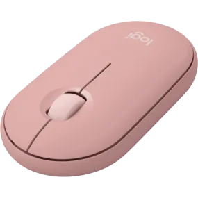 LOGITECH Pebble M350 Portable Wireless Mouse with Bluetooth- Pink