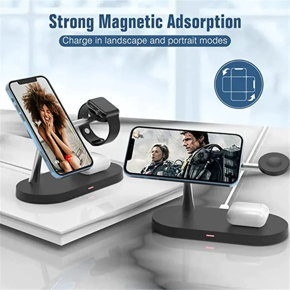 Magnetic Wireless Charging Station with Lamp for iPhone