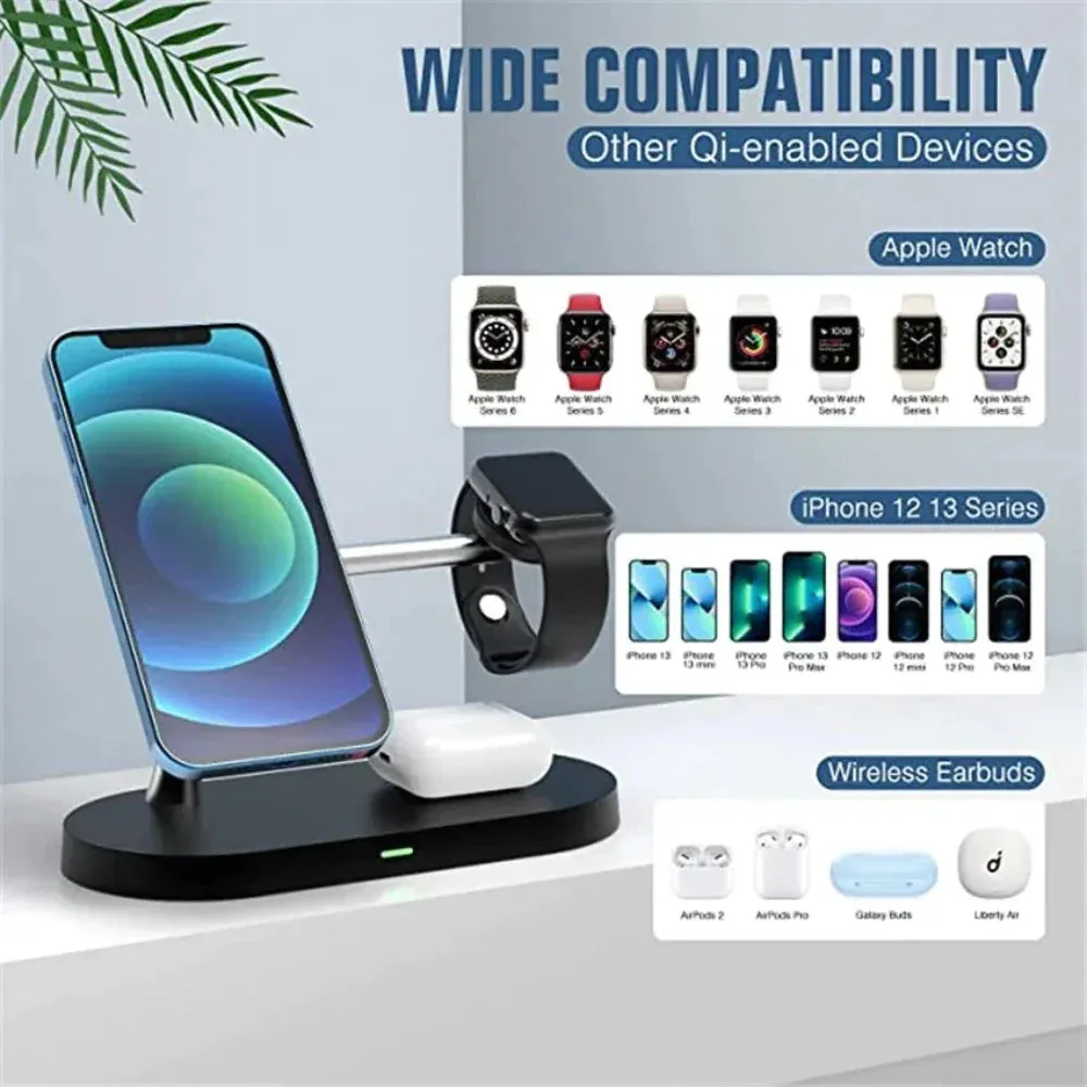 Magnetic Wireless Charging Station with Lamp for iPhone