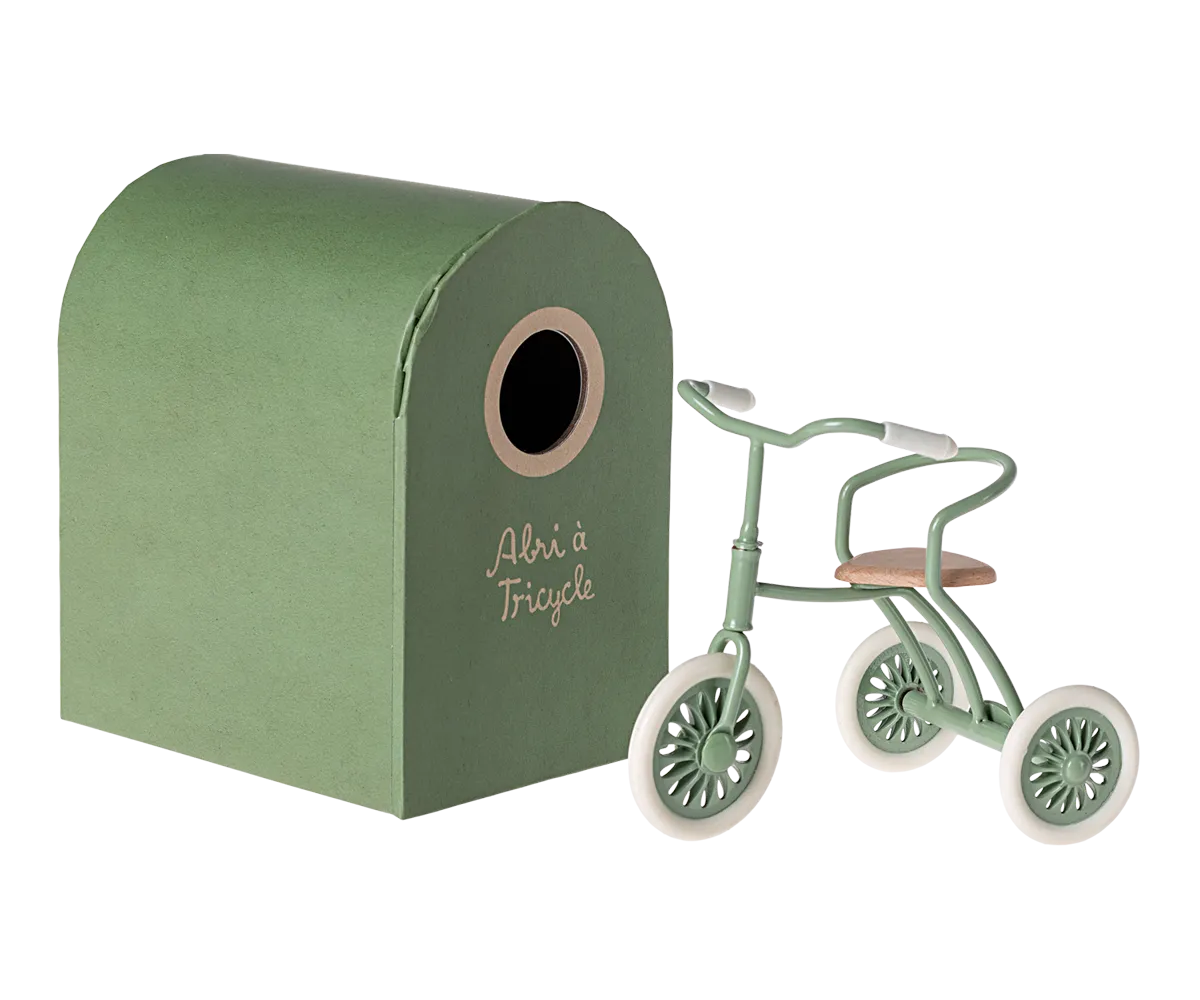 Maileg Miniature Mouse Tricycle – Green