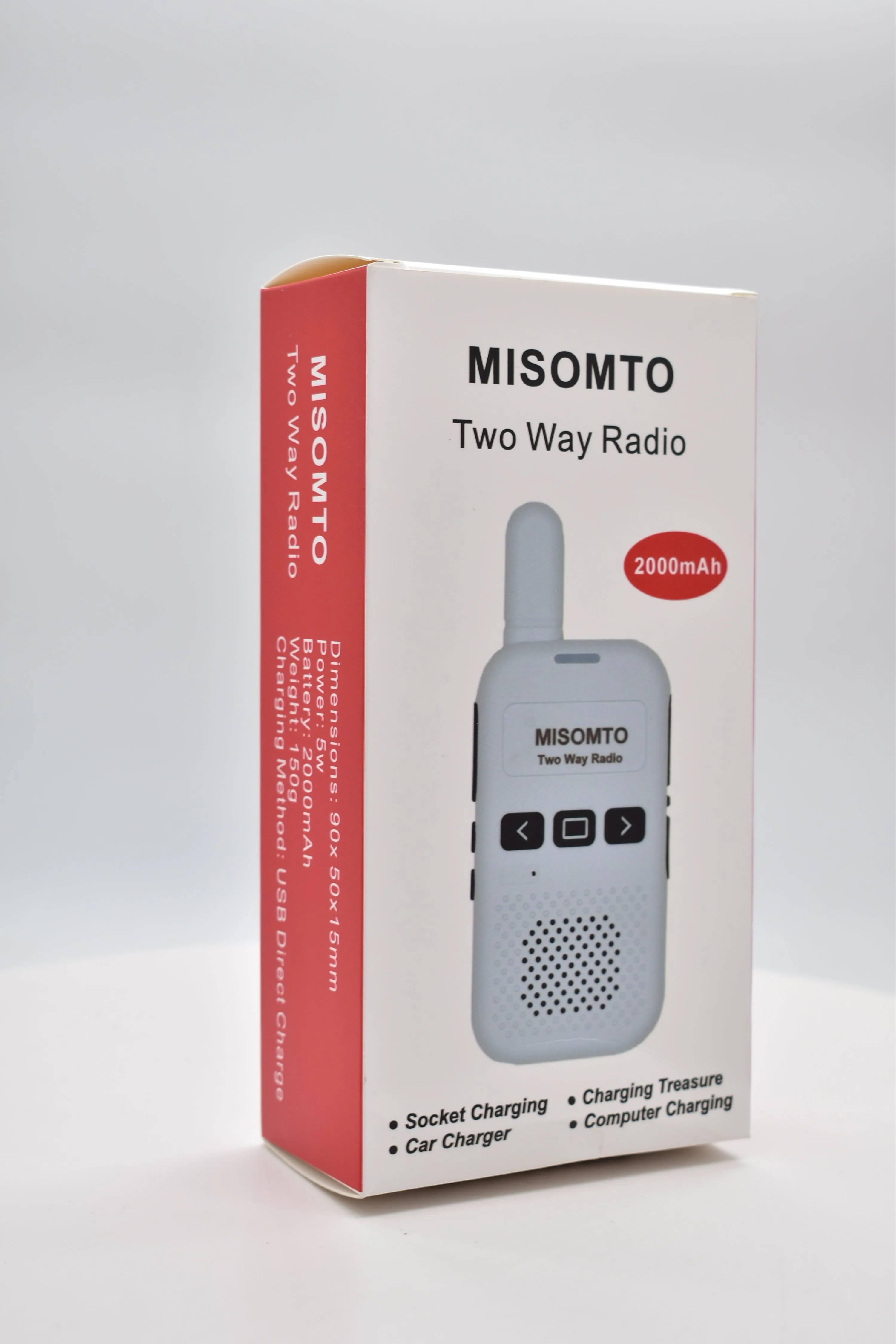 MISOMTO 2000mAh Walkie Talkies for Kids Rechargeable, Easy to Use Family Walky Talky with Regular USB Charger