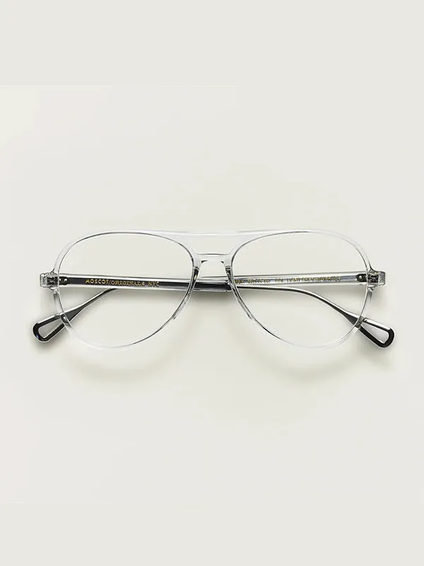 Moscot Korva-TT Optical Glasses in Light Grey/Silver Color