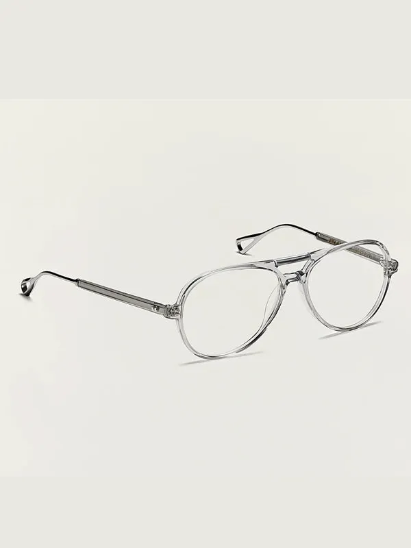 Moscot Korva-TT Optical Glasses in Light Grey/Silver Color