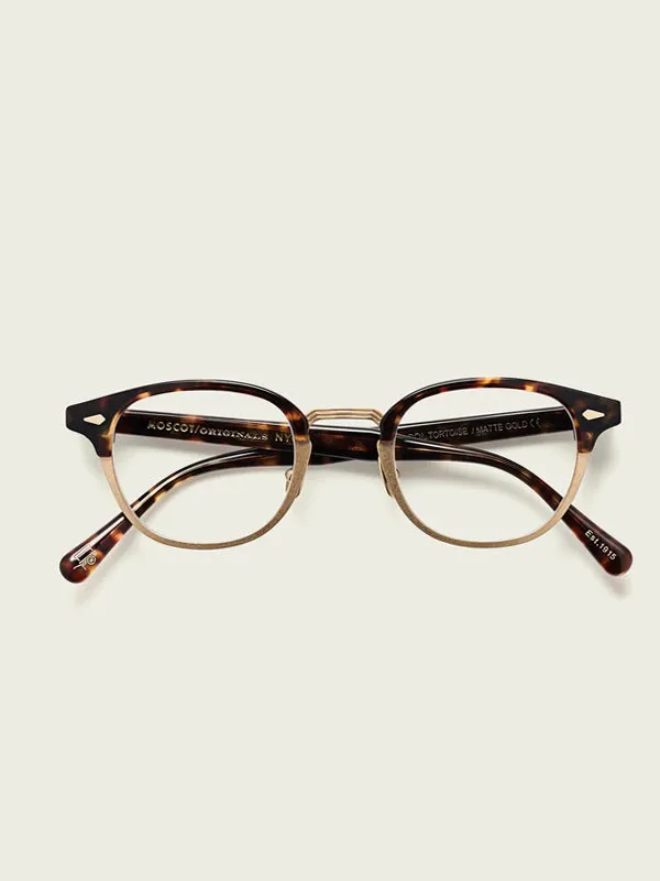 Moscot Lemtosh-MAC Optical Glasses in Tortoise/Matte Gold Color