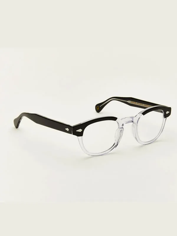 Moscot Lemtosh Optical Glasses in Black Crystal Color