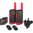 Motorola TALKABOUT T210 PMR446 Radio - Twin Pack Red/Black