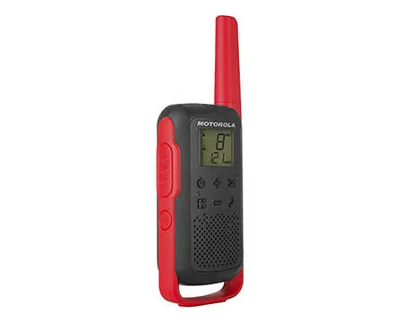 Motorola TALKABOUT T210 PMR446 Radio - Twin Pack Red/Black