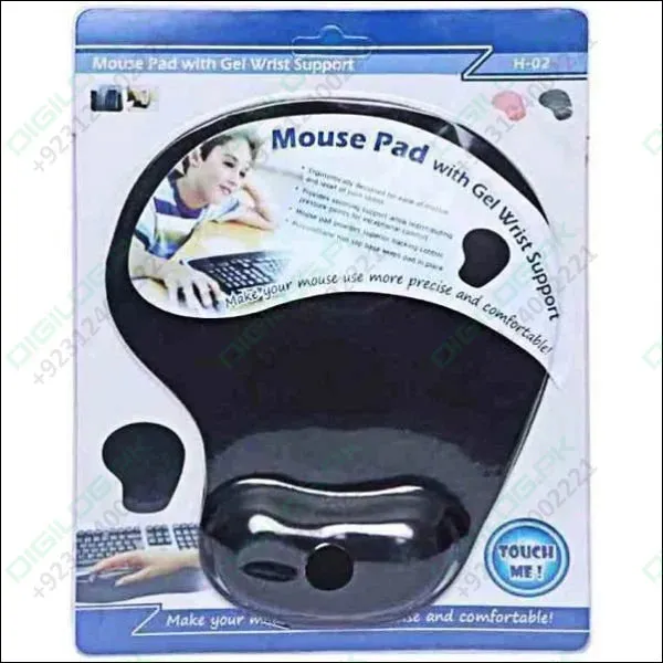 Mouse Pad With Gel Wrist Support Soft Ergonomic Mousepad H-02