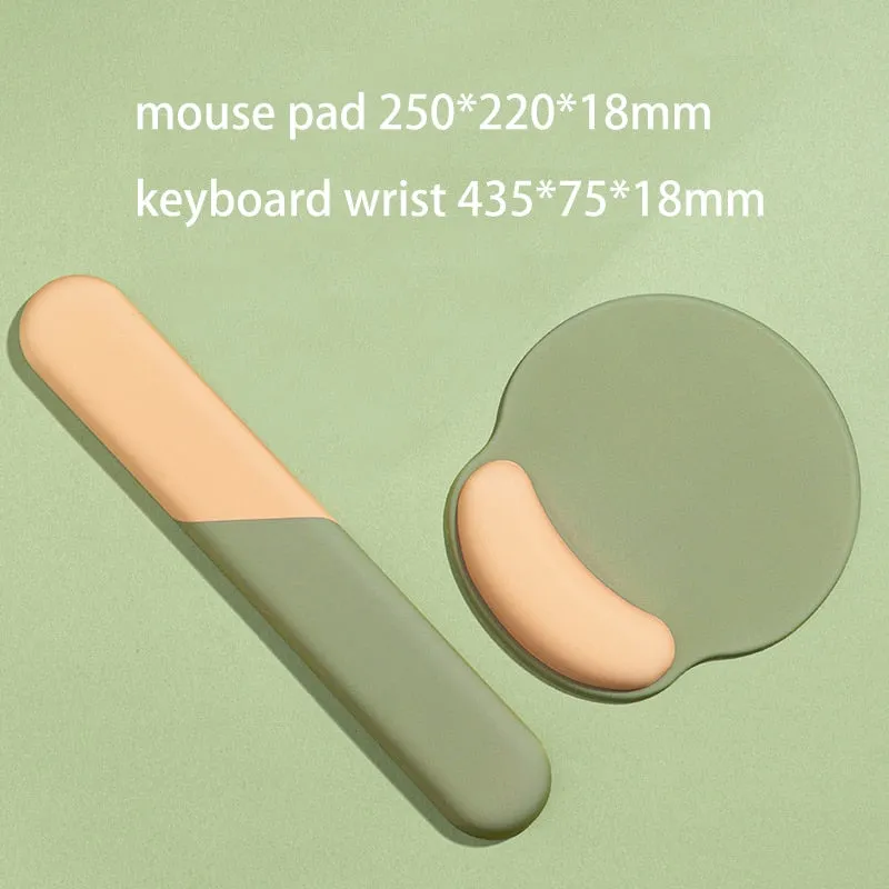 Mouse Pad with Keyboard Wrist Rest Set