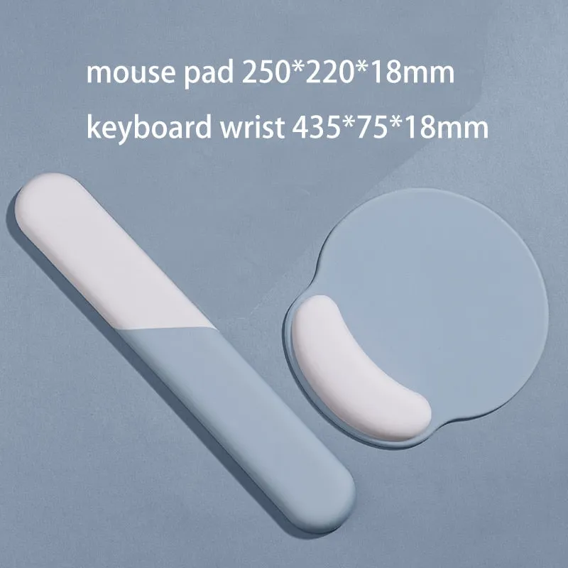 Mouse Pad with Keyboard Wrist Rest Set