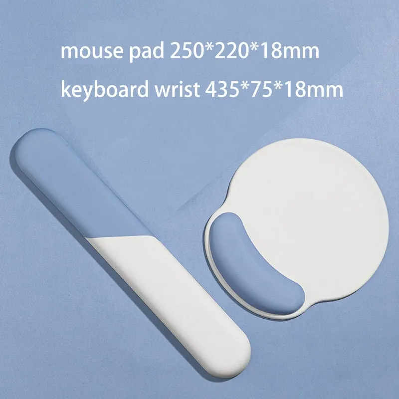 Mouse Pad with Keyboard Wrist Rest Set