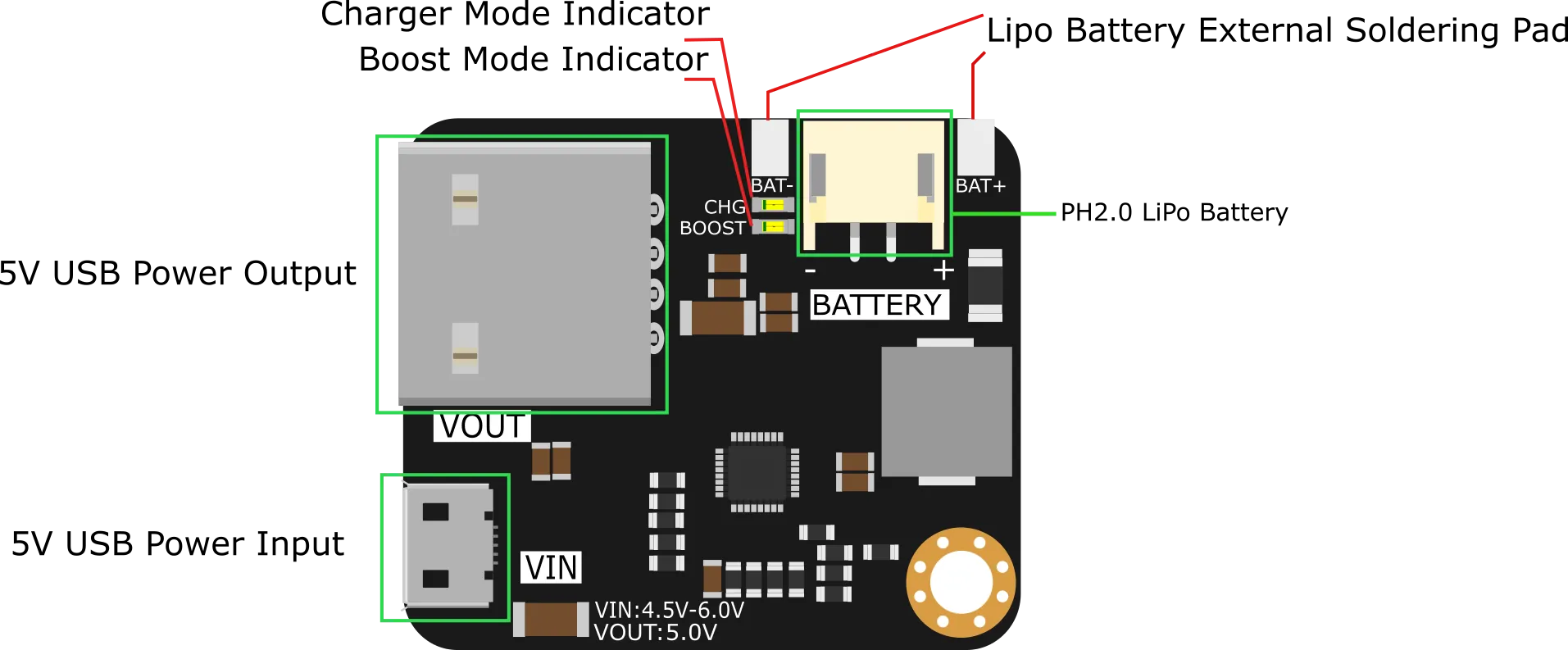 MP2636 Power Booster & Charger Module