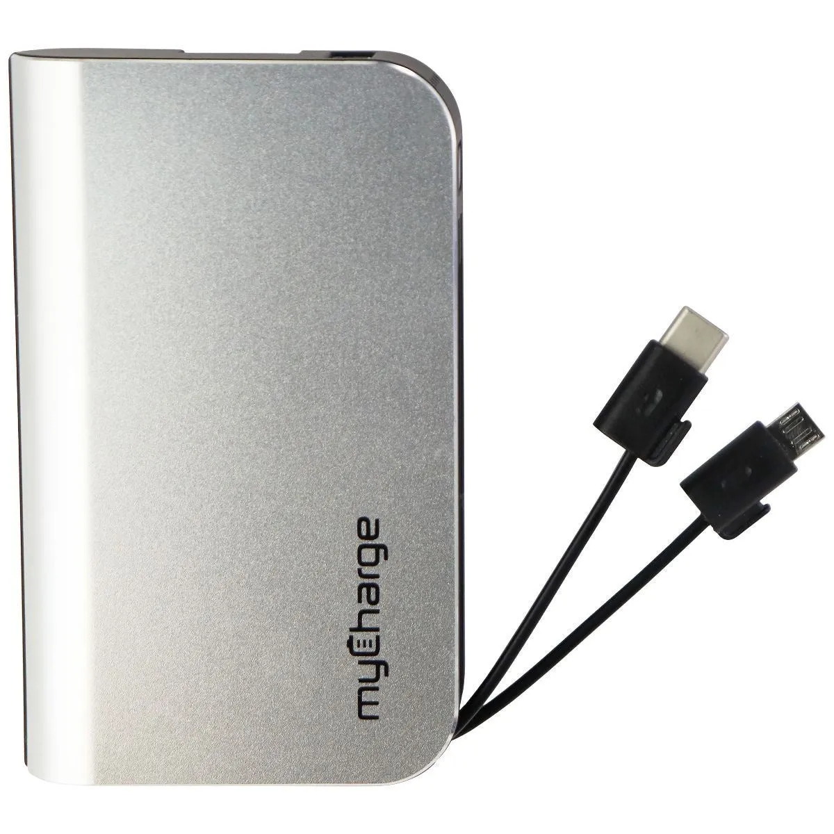 myCharge HUBPLUS-C 6700 mAh Portable Charger with USB-C   Micro-USB - Silver