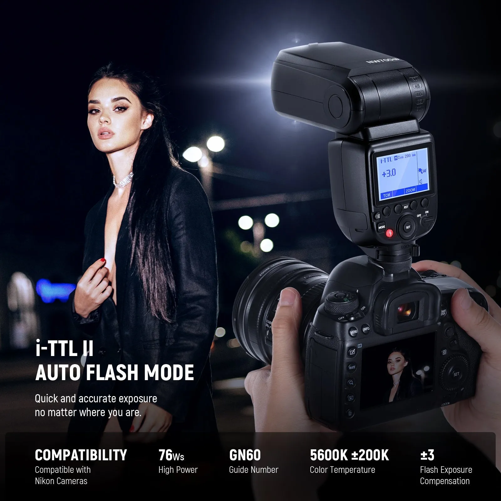 NEEWER NW700-N TTL Flash Speedlite For Nikon