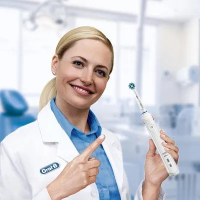 New - Oral-B 1500 CrossAction Electric Power Rechargeable Battery Toothbrush Powered by Braun