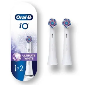 New - Oral-B iO Ultimate Replacement Brush Heads - White - 2ct