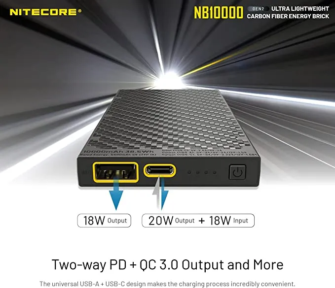 Nitecore NB10000 Gen 2 Power Bank