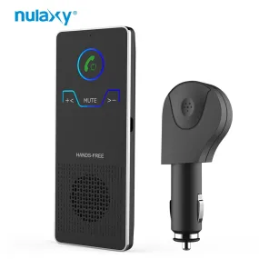 Nulaxy Wireless Bluetooth Car Kit Handsfree Car Sun Visor Handsfree Speakerphone with USB Charger Car MP3 Player Car Accessories