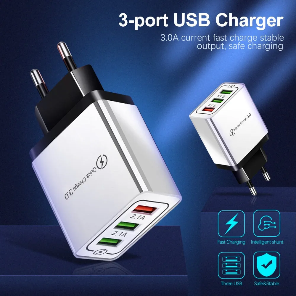 Olaf USB Charger quick charge 3.0 for iPhone X 8 7 iPad Fast Wall Charger for Samsung S9 Xiaomi mi 8 Huawei Mobile Phone Charger