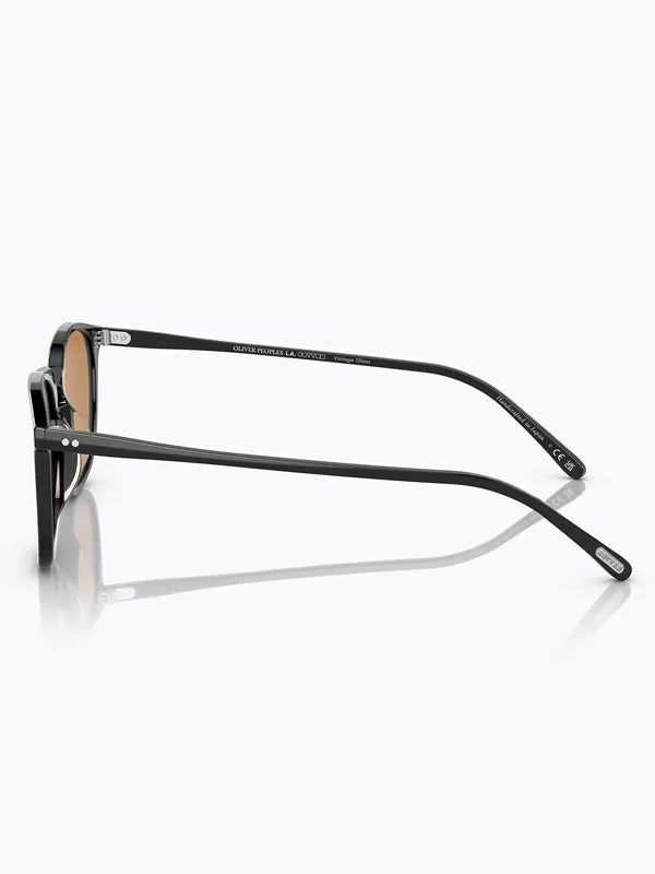 Oliver Peoples Finley 1993 Sun Black with Cognac Lens