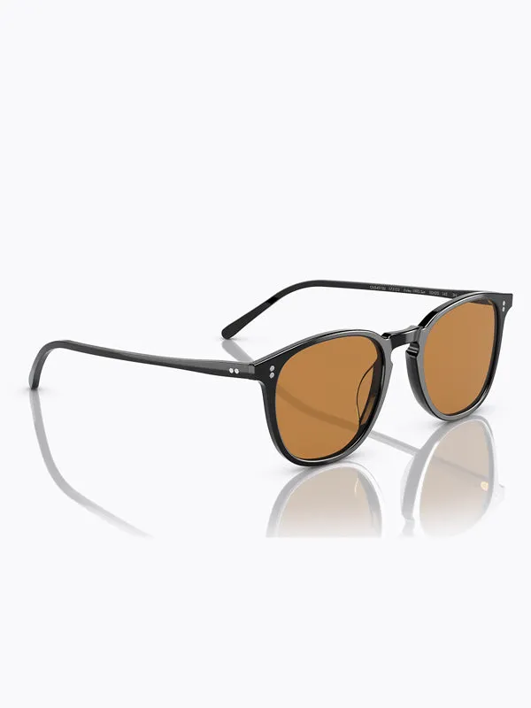 Oliver Peoples Finley 1993 Sun Black with Cognac Lens