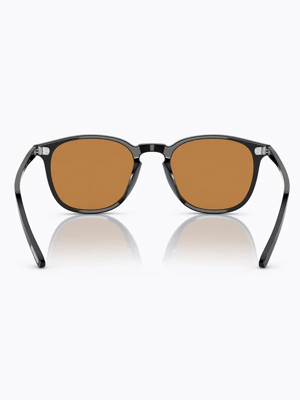 Oliver Peoples Finley 1993 Sun Black with Cognac Lens