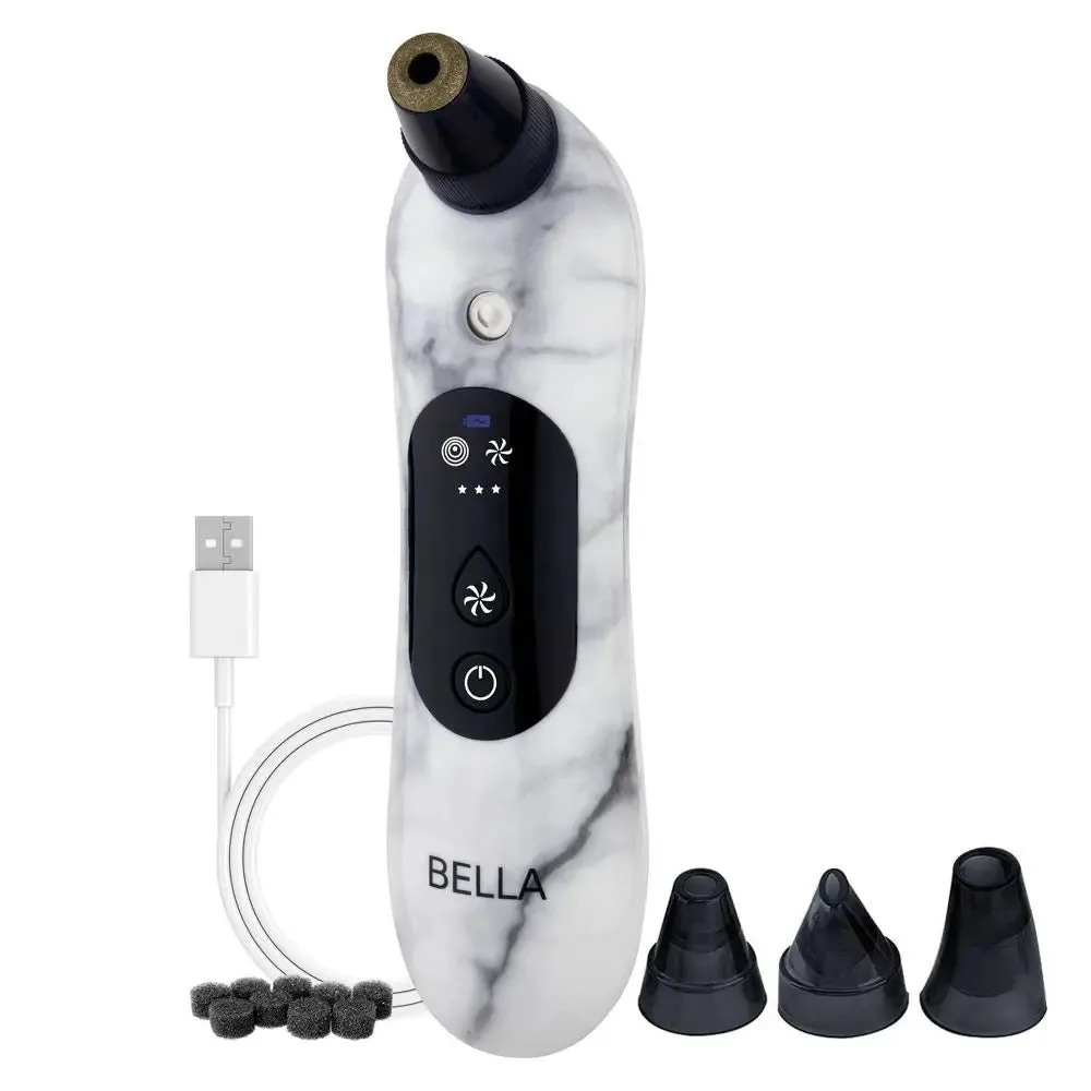 Open Box - BELLA 3-in-1 Microderm Pore Extractor & Micro Mister � White Marble