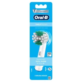 Open Box - Oral-B Daily Clean Electric Toothbrush Replacement Brush Heads - 5ct