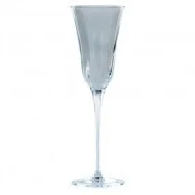 Optical Smoke Gray Champagne Glass - Set of 4